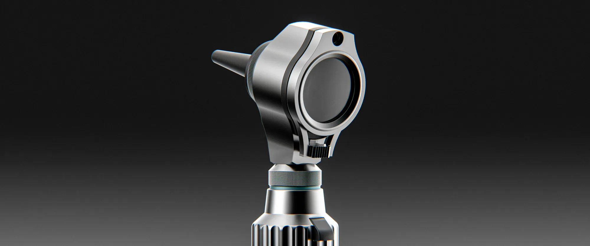 Otoscope head seen from the back