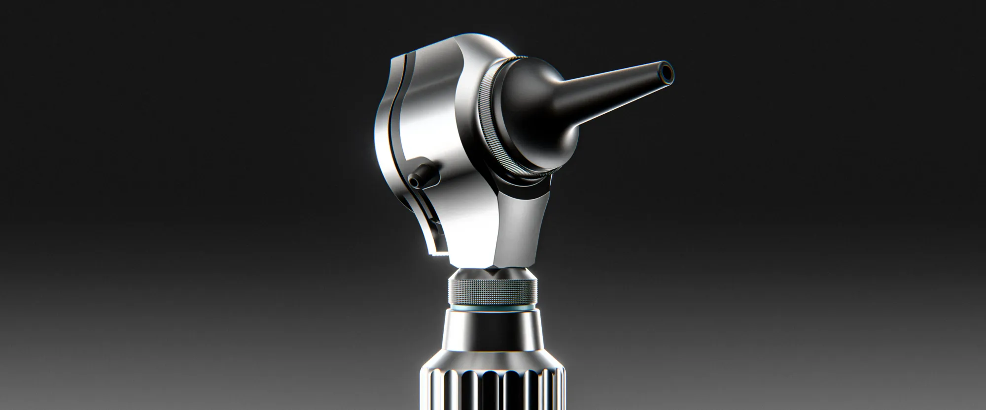 Otoscope head, close view