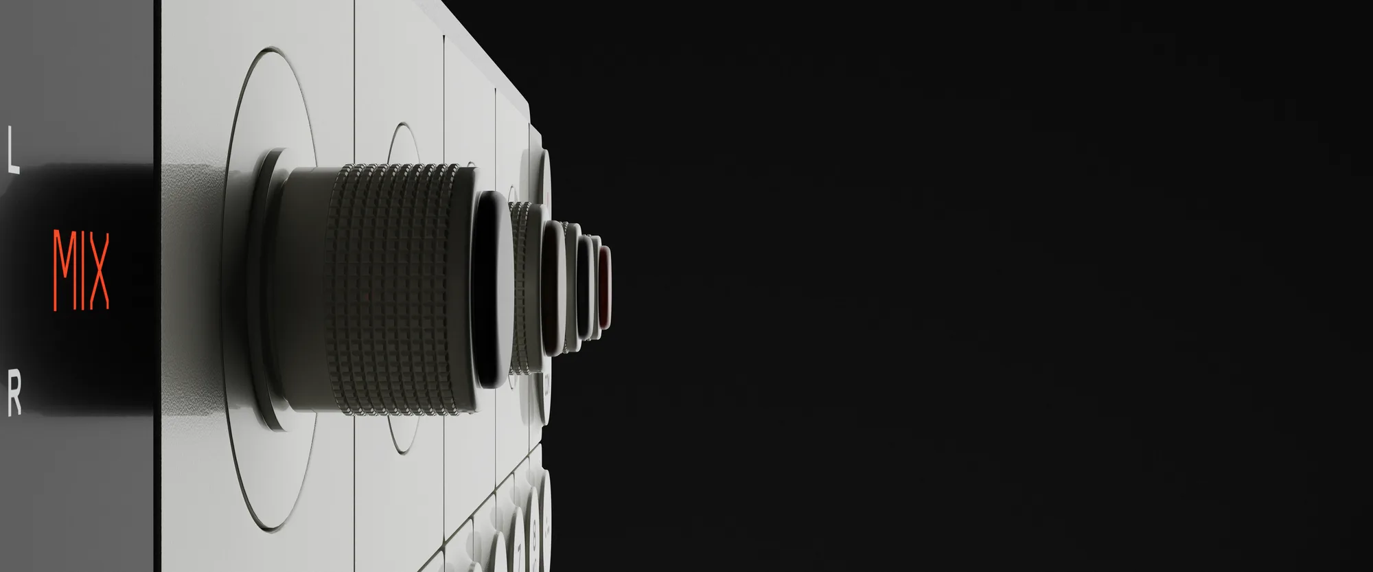 Encoder knob seen from the side
